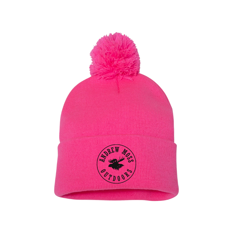 Andrew Moss Outdoors Pom-Pom Cuffed Beanie