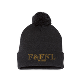 Feathers & Flies Pom-Pom Cuffed Beanie