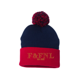 Feathers & Flies Pom-Pom Cuffed Beanie