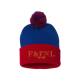 Feathers & Flies Pom-Pom Cuffed Beanie