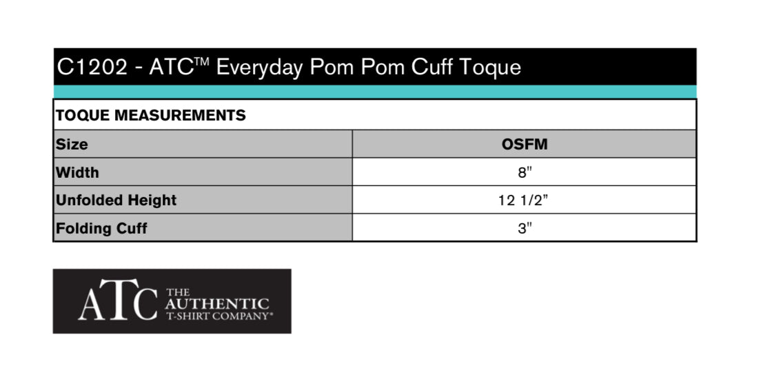 Tricon Elementary PomPom Cuffed Toques