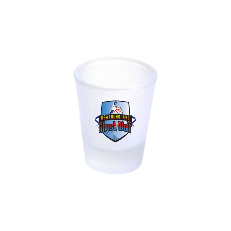 NL Ghost Wolf Frosted Shot Glass