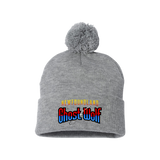 NL Ghost Wolf Pom-Pom Beanie