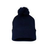 NL Ghost Wolf Pom-Pom Beanie
