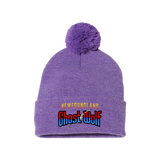 NL Ghost Wolf Pom-Pom Beanie