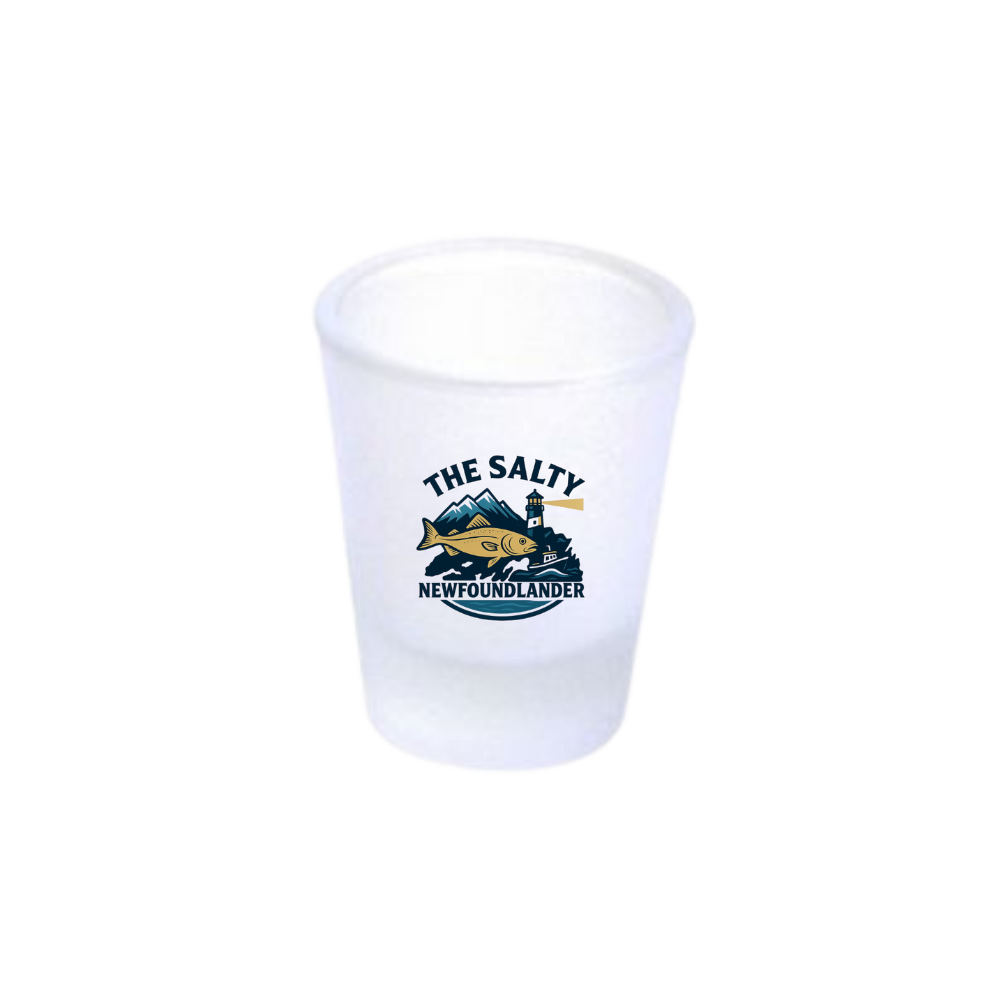 Salty Newfoundlander Frosted Shot Glass