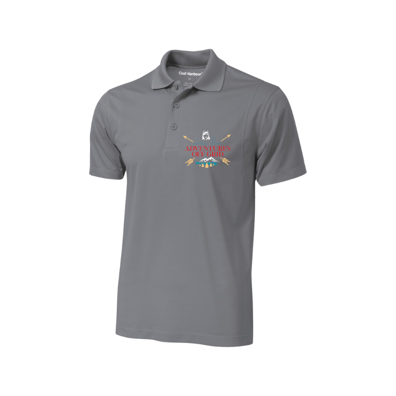 Performance Polo Shirt – Ashley Hann Adventures Off Grid Unisex Polo