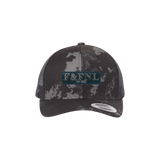 Feathers & Flies Laser Engraved Patch Trucker Cap