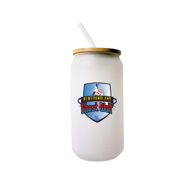 NL Ghost Wolf Beer Can Glass