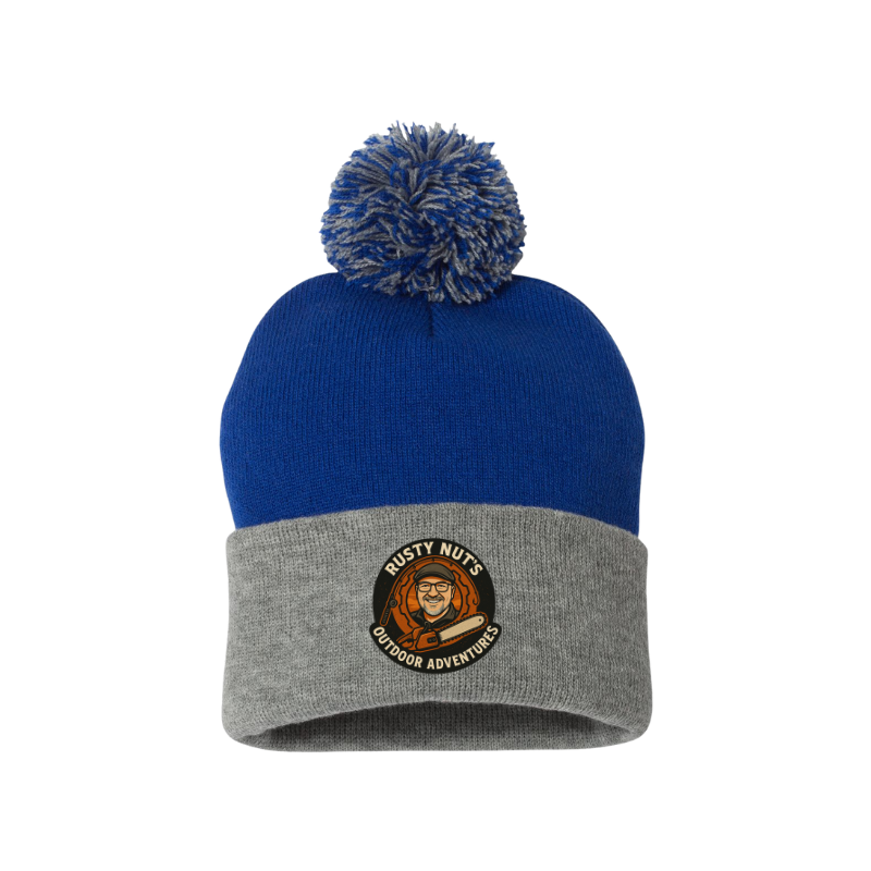 Rusty Nut's Outdoor Adventures Pom-Pom Beanie