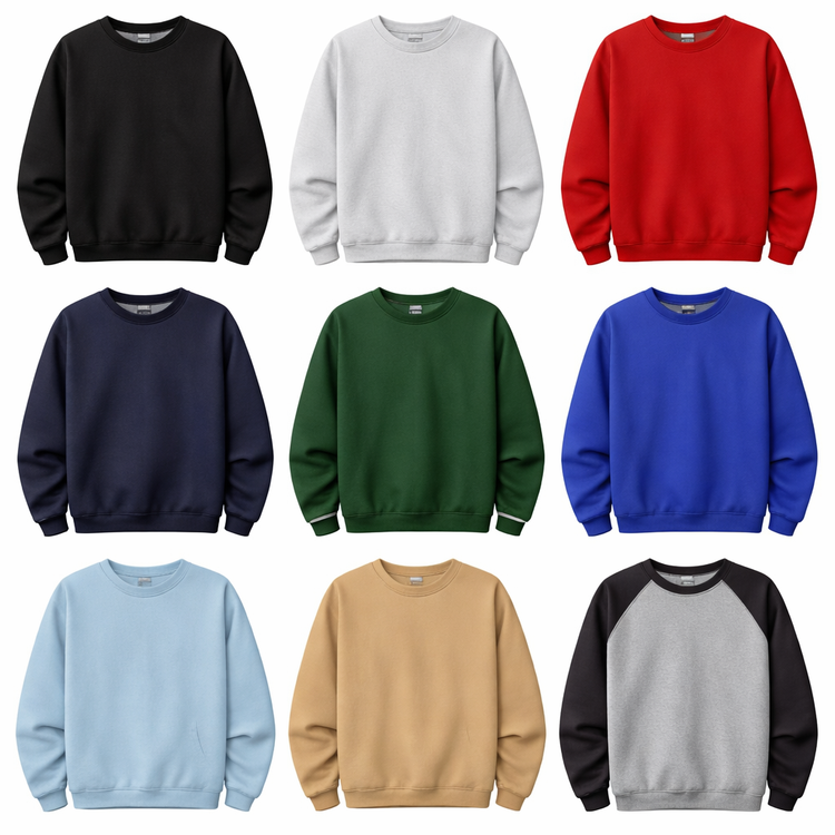 Blank Adult Crewneck Sweatshirts