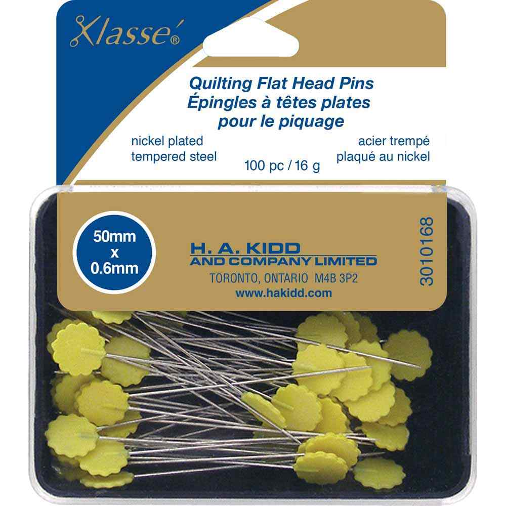 Quilting Flora Flat Head Pins