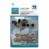UNIQUE SEWING Pearl Snaps -11.5mm (1⁄2) - 6 sets