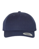 Premium Five-Panel Curved Bill Snapback Cap