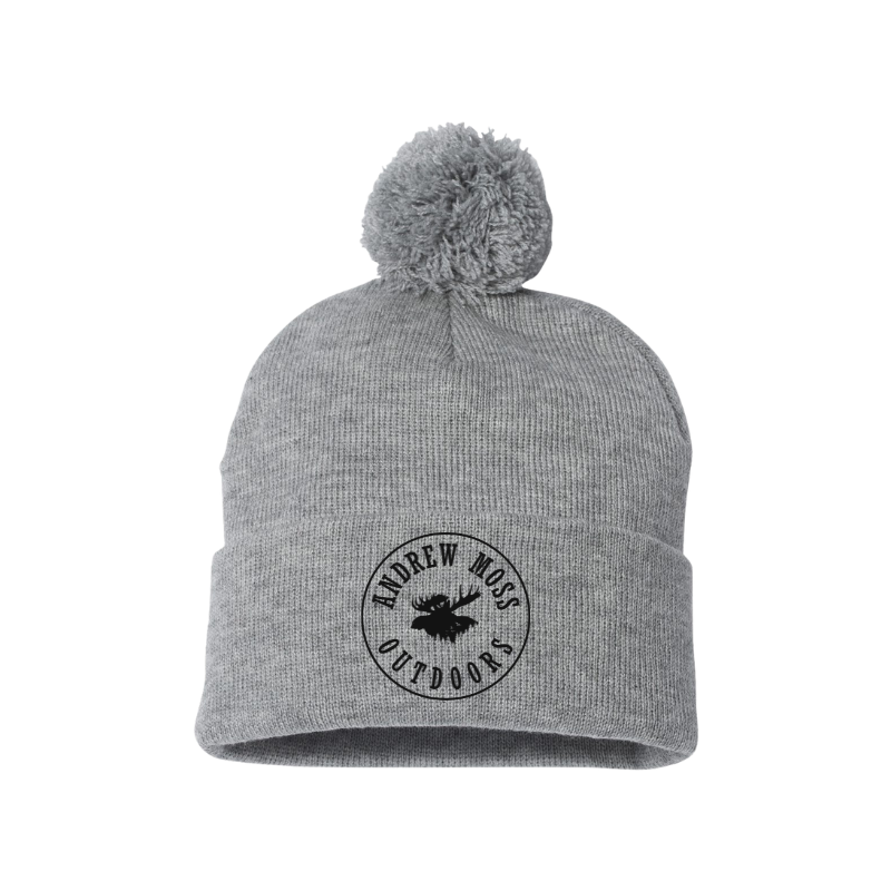 Andrew Moss Outdoors  Pom-Pom Cuffed Beanie