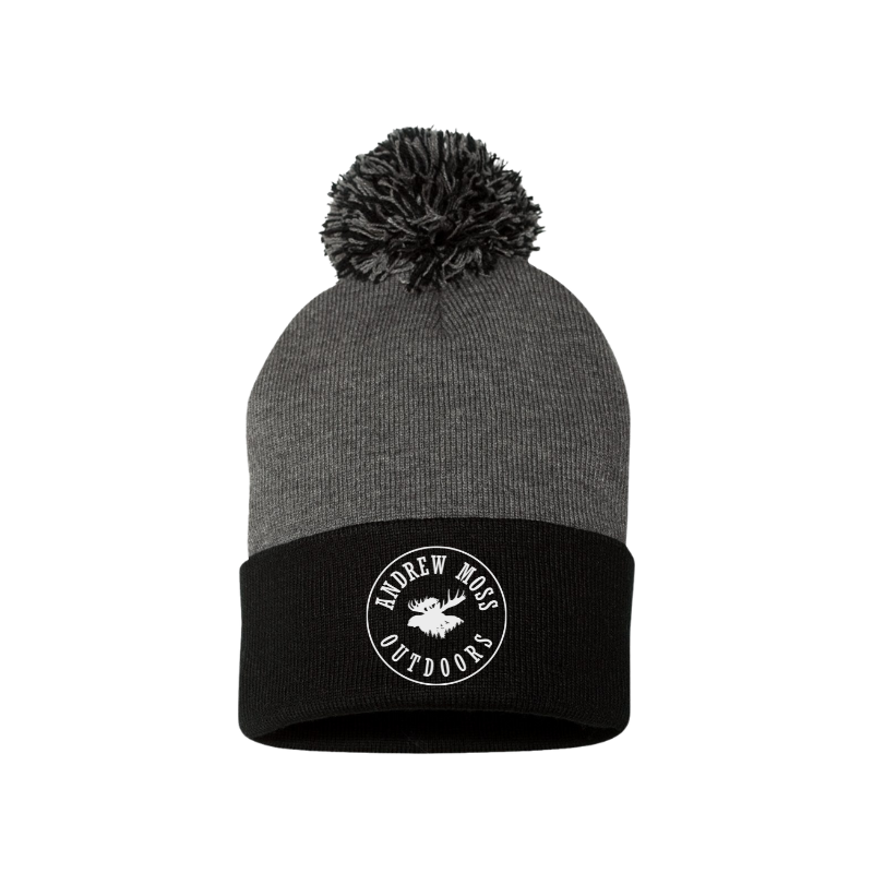 Andrew Moss Outdoors  Pom-Pom Cuffed Beanie