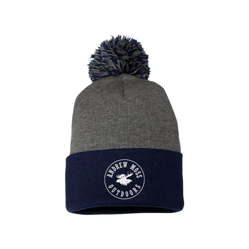 Andrew Moss Outdoors  Pom-Pom Cuffed Beanie