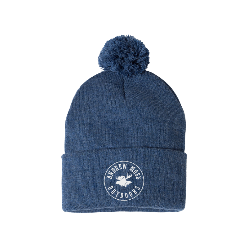 Andrew Moss Outdoors  Pom-Pom Cuffed Beanie
