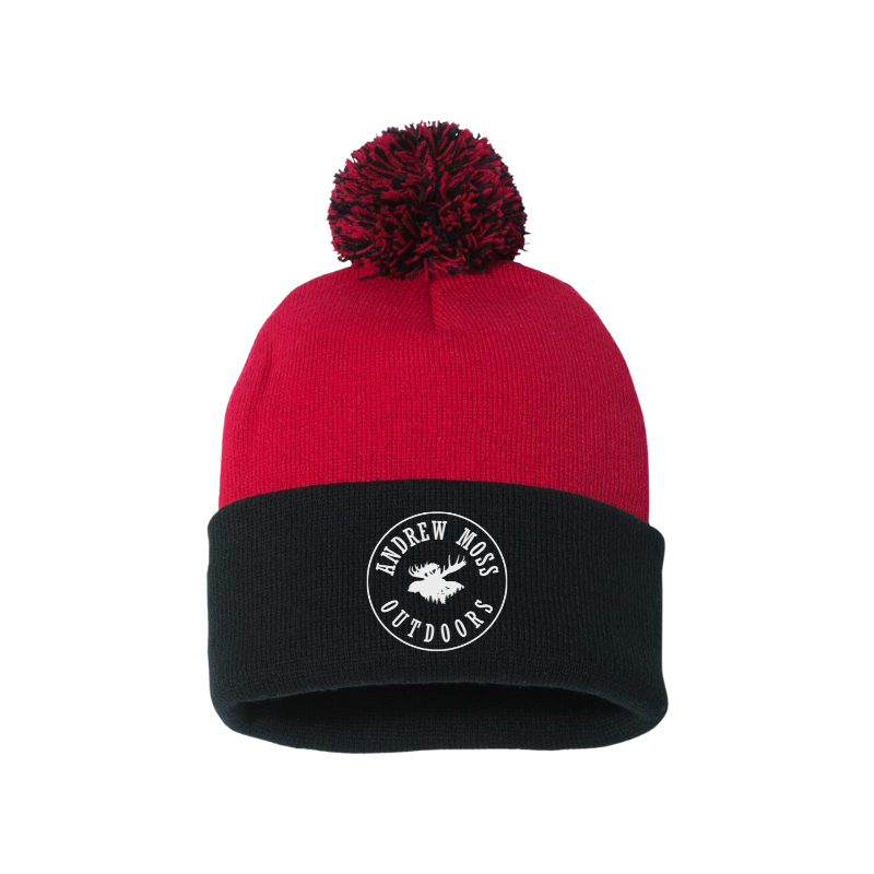 Andrew Moss Outdoors  Pom-Pom Cuffed Beanie
