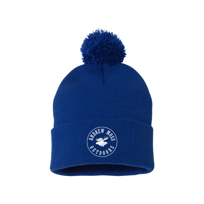 Andrew Moss Outdoors  Pom-Pom Cuffed Beanie