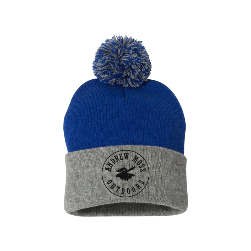Andrew Moss Outdoors  Pom-Pom Cuffed Beanie