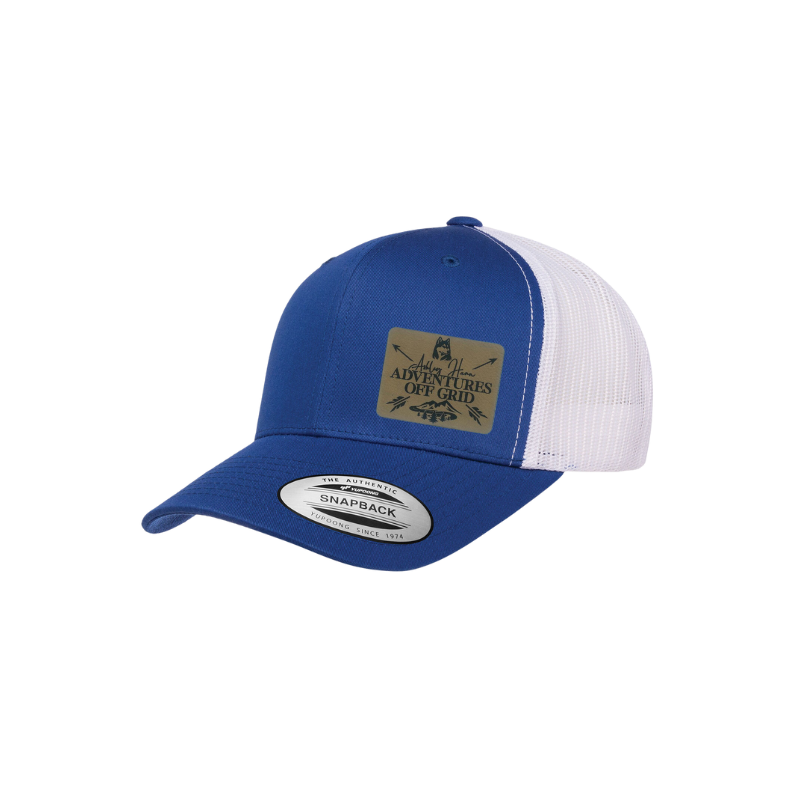 Ashley Hann - Adventures Off Grid Laser Engraved Patch Trucker Cap