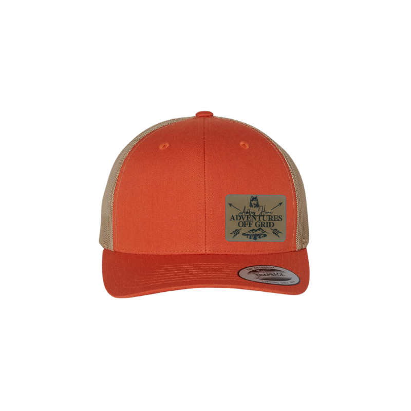 Ashley Hann - Adventures Off Grid Laser Engraved Patch Trucker Cap