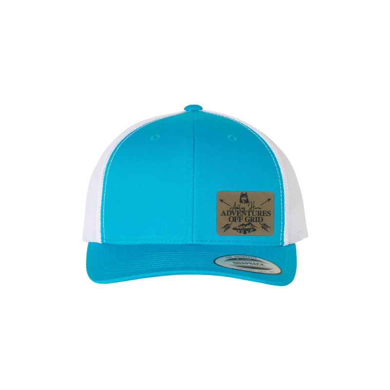 Ashley Hann - Adventures Off Grid Laser Engraved Patch Trucker Cap