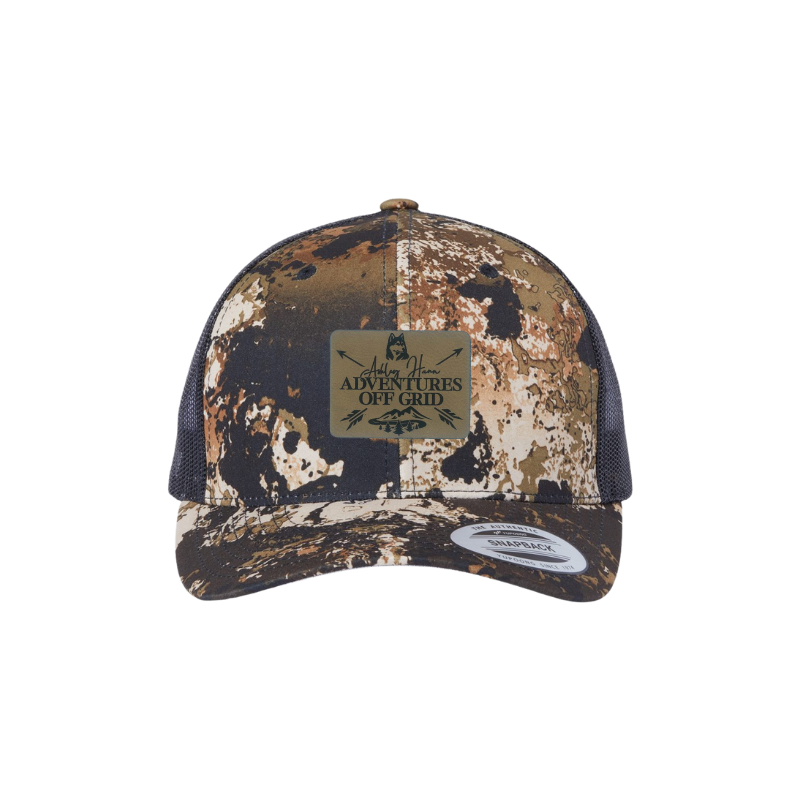 Ashley Hann - Adventures Off Grid Laser Engraved Patch Trucker Cap