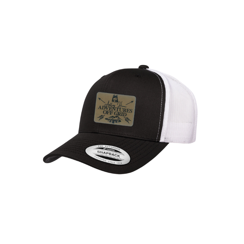 Ashley Hann - Adventures Off Grid Laser Engraved Patch Trucker Cap