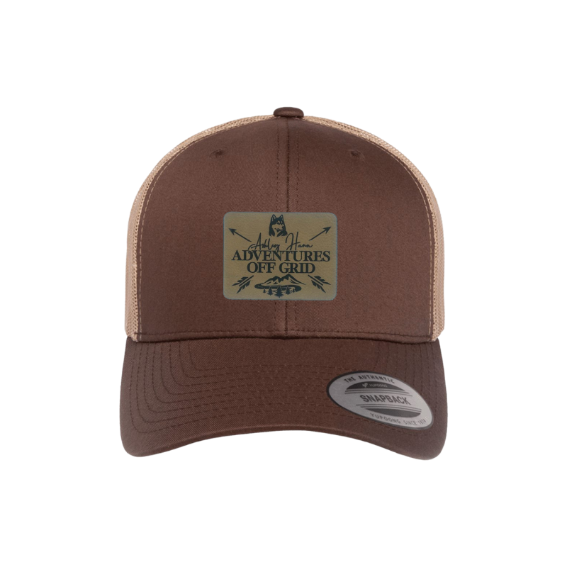 Ashley Hann - Adventures Off Grid Laser Engraved Patch Trucker Cap