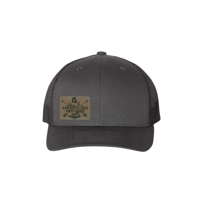 Ashley Hann - Adventures Off Grid Laser Engraved Patch Trucker Cap