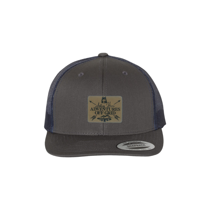 Ashley Hann - Adventures Off Grid Laser Engraved Patch Trucker Cap
