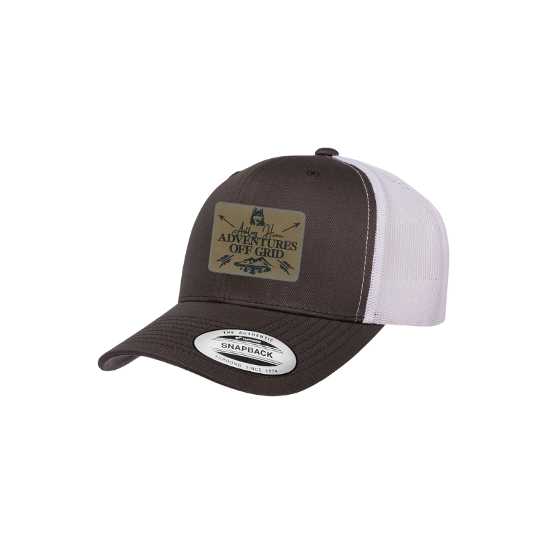 Ashley Hann - Adventures Off Grid Laser Engraved Patch Trucker Cap