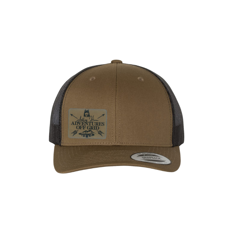 Ashley Hann - Adventures Off Grid Laser Engraved Patch Trucker Cap