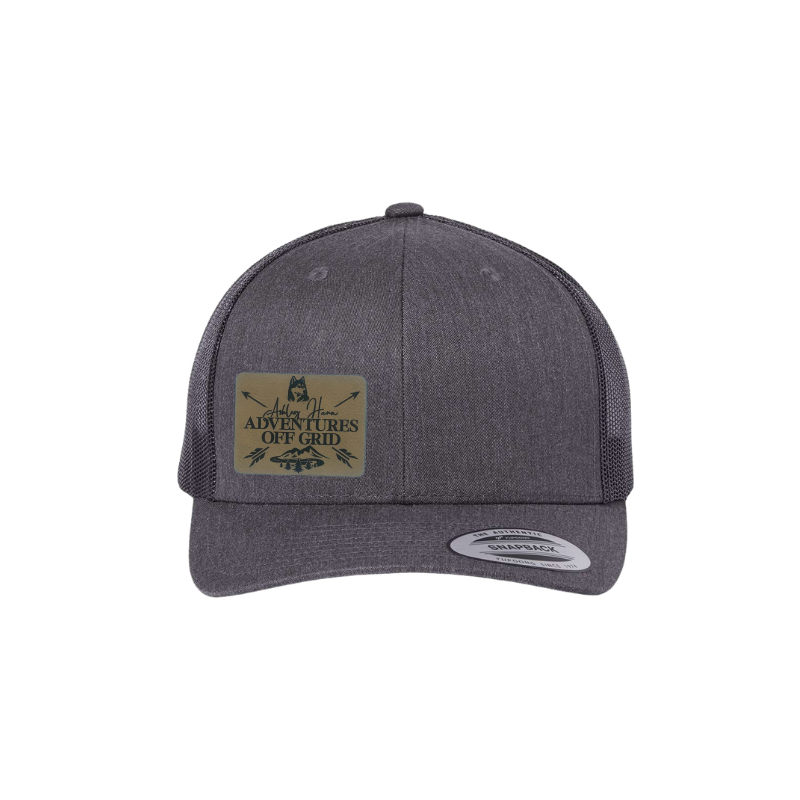 Ashley Hann - Adventures Off Grid Laser Engraved Patch Trucker Cap