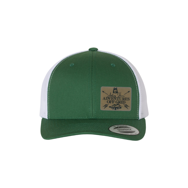 Ashley Hann - Adventures Off Grid Laser Engraved Patch Trucker Cap