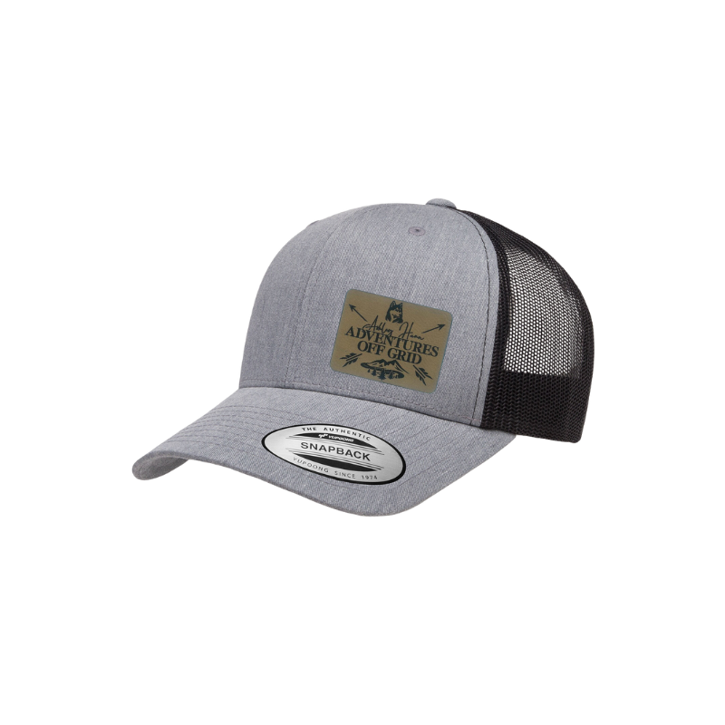 Ashley Hann - Adventures Off Grid Laser Engraved Patch Trucker Cap