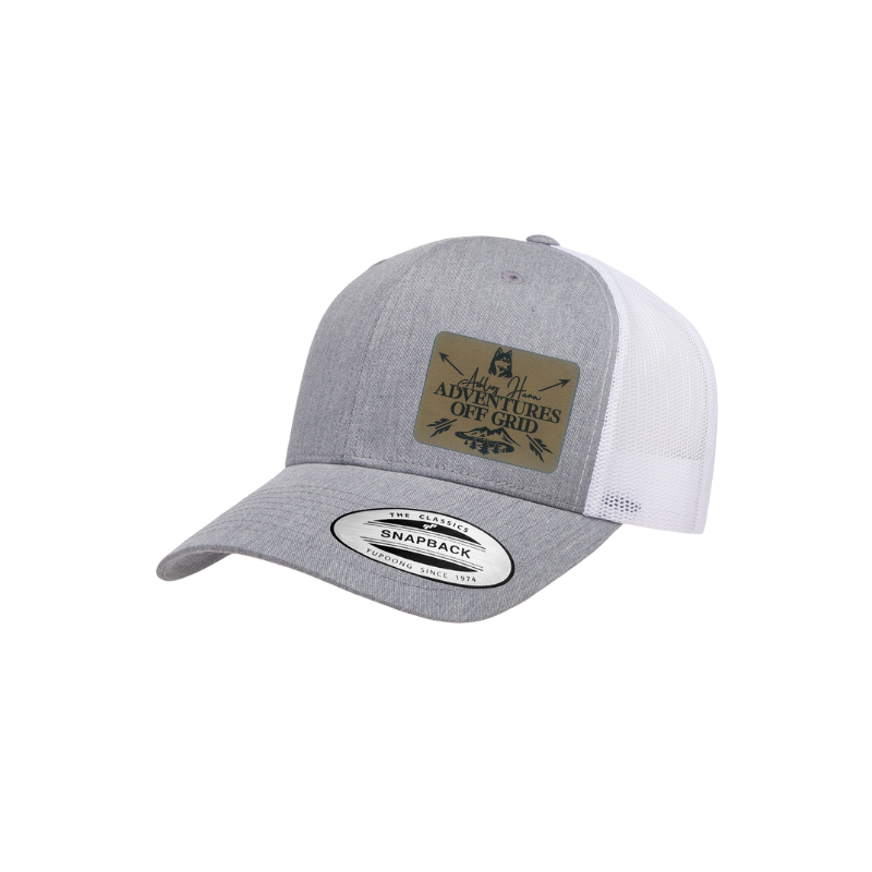 Ashley Hann - Adventures Off Grid Laser Engraved Patch Trucker Cap