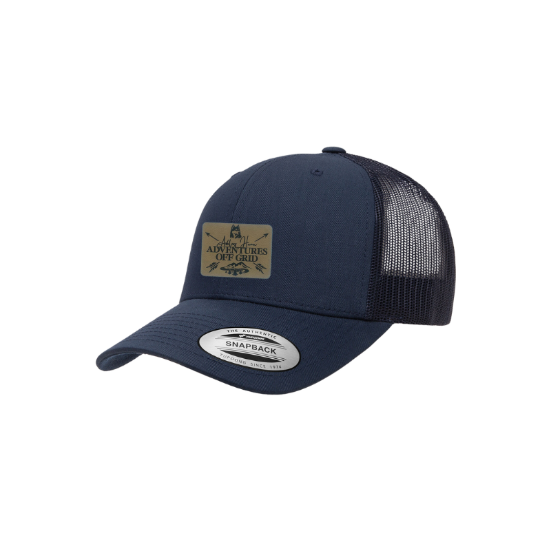 Ashley Hann - Adventures Off Grid Laser Engraved Patch Trucker Cap