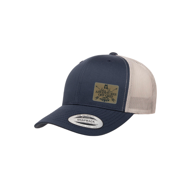 Ashley Hann - Adventures Off Grid Laser Engraved Patch Trucker Cap