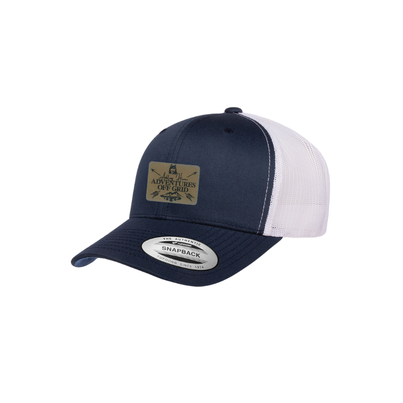 Ashley Hann - Adventures Off Grid Laser Engraved Patch Trucker Cap