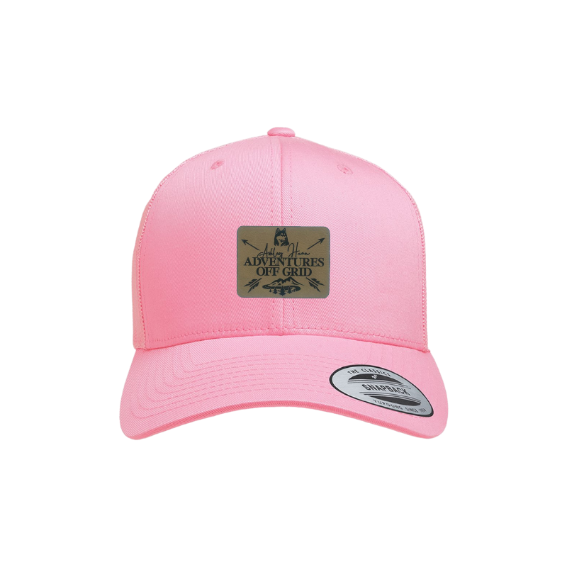 Ashley Hann - Adventures Off Grid Laser Engraved Patch Trucker Cap