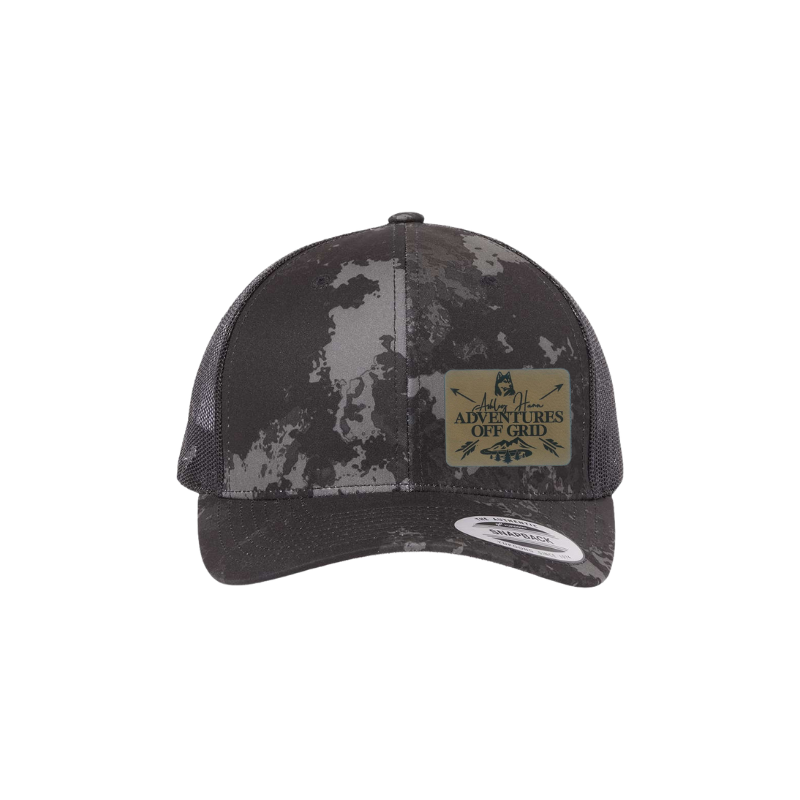 Ashley Hann - Adventures Off Grid Laser Engraved Patch Trucker Cap