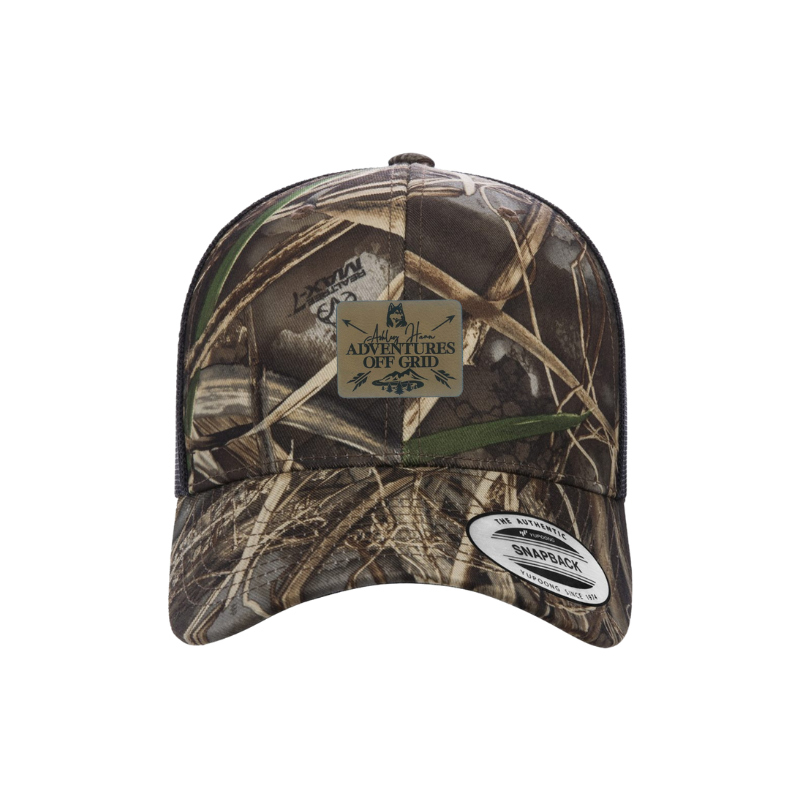 Ashley Hann - Adventures Off Grid Laser Engraved Patch Trucker Cap