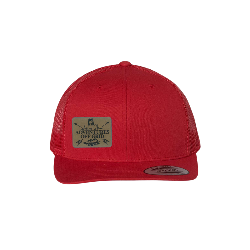 Ashley Hann - Adventures Off Grid Laser Engraved Patch Trucker Cap