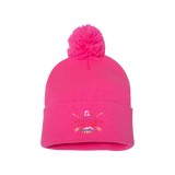 Ashley Hann - Adventures Off Grid Pom-Pom Cuffed Beanie