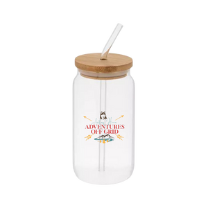 Ashley Hann Adventures Off Grid Beer Can Glass