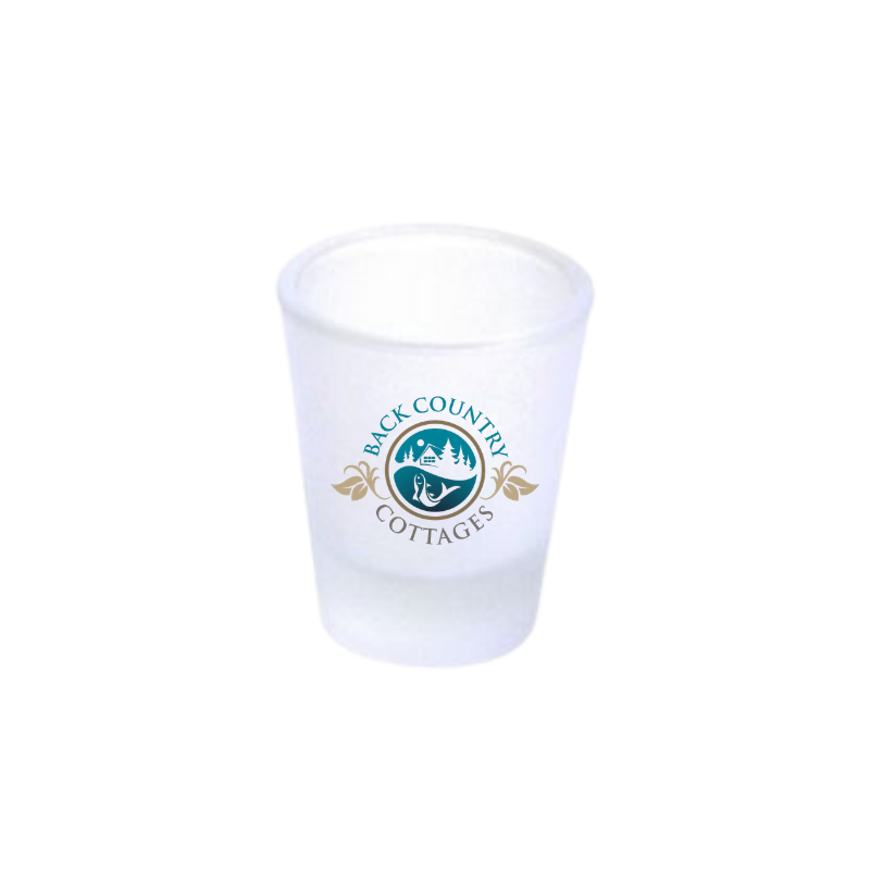 Back Country Cottages Frosted Shot Glass