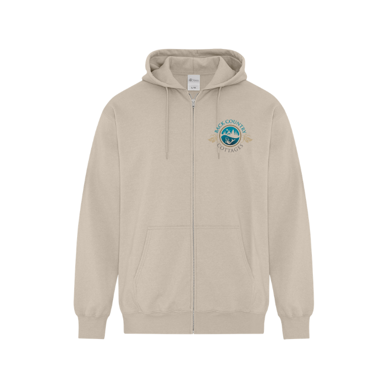 Back Country Cottages Full Zip Hooded Sweatshirt